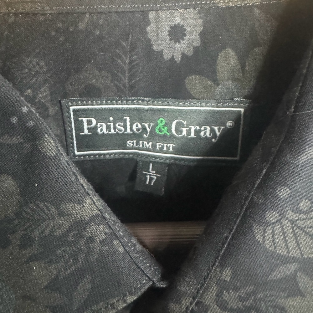 Paisley & Gray Dark Floral Slim Fit Shirt